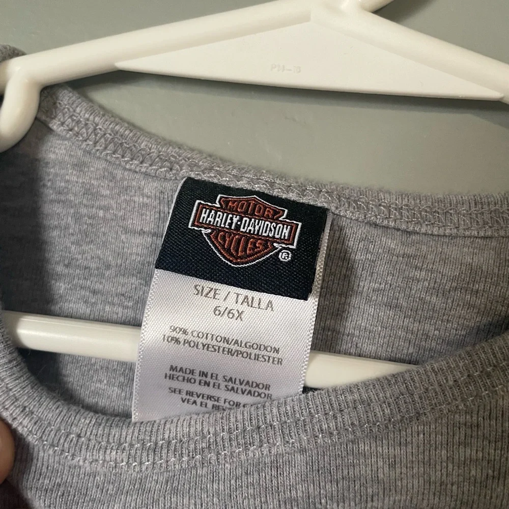 Harley Davidson Kids Size 6 long sleeve shirt
